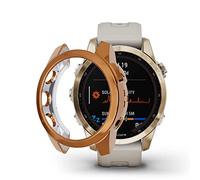 RuenTech Custodia protettiva per Garmin Fenix 7s, TPU accessori in silicone protettivo per la custodia antiurto e infrangibile per Garmin Fenix 7s (oro rosa)