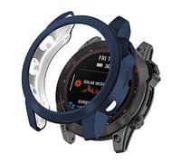 RuenTech Custodia protettiva per Garmin Fenix 7X, TPU accessori in silicone protettivo per la custodia antiurto e infrangibile per Garmin Fenix 7X (blu)
