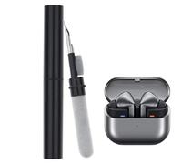 RuenTech Set di pulizia per Samsung Galaxy Buds 3 Pro/Buds 3, spazzola morbida floccata spugna strumento per cuffie Bluetooth Samsung (nero)