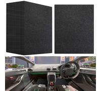 RUENXG Tappetini protettivi usa e getta per auto, neri, 20 pezzi, tappetini usa e getta per lavaggio auto, 49,8 x 39,9 cm