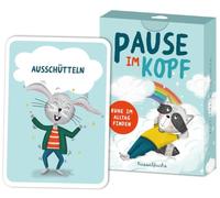 Rüsselfuchs Carte di consapevolezza per bambini, pausa nella testa, 40 carte di relax e carte sentimentali a partire dai 5 anni, esercizi di concentrazione, meditazione e consapevolezza, per scuola