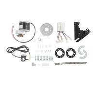 RUETERY Kit di conversione per bicicletta elettrica da 24 V, 350 W, con motore a spazzole, controller, catena, pignone e acceleratore a pollice, regolabile in modo continuo, IP54, per aggiornamento