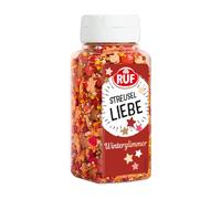 RUF Mix decorativo di mica invernale, stelle di zucchero, uomini di pan di zenzero e molto glitter, per creazioni di cottura originali e creative in inverno e a Natale, 1 x 140 g