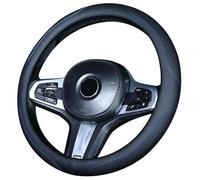 RUFD Coprivolante per Dacia Dokker/Duster/Jogger/Lodgy/Logan/Sandero/Solenza/Spring, PU Classico Traspirante Non Slip Elastico protettore del Volante protettore da 15 Pollici,B Black Blue
