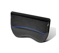 RUFD Organizer Riempitivo per Seggiolino Auto per Mercedes-Benz GLE Coupe (C 167) / GLS (X 167) / CLS (C 257), PU Vano Portaoggetti, Tasca Laterale Multifunzionale per Console,A Black