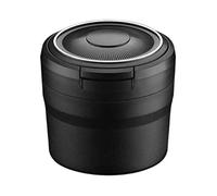 RUFD Portacenere Auto per Land Rover Range Rover Evoque/Range Rover Sport/Range Rover Velar, Posacenere Auto con Coperchio e Luce, Auto Portatile Sigaretta Posacenere per Casa Ufficio,Black