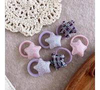 Rufevee 1. Accessori per Capelli per Bambini 6/8 pz/Set: Fasce Elastiche, Fasce per la Testa a Bolle, Fasce di Gomma, Cravatte per Capelli per Bambina, Graffi per Neonati