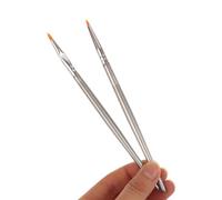 Rufevee Spazzola per Eyeliner ad Angolo Sottile Pennello per correttore Eyeliner Sdraiato per Le palpebre Penne da baco da Seta per Strappo pennelli per Il Dettaglio degli Occhi