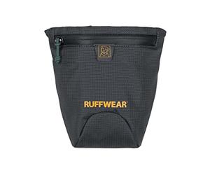 RUFFWEAR Pack Out Bag, Dispenser per sacchetti per cacca per cani, borsa da cintura in tessuto, sacchetti per cacca per cani, piccolo e leggero, impermeabile, tasche con cerniera, Basalt Gray, Large