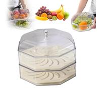 RUFJXKCHD Fruttiera con Coperchio, Coperchio per fruttiera per Tenere Fuori i moscerini della Frutta, Cestino per la Frutta con Coperchio, per Cibo Frutta Verdura Accessori da Cucina