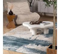 RUG BRANCH Silvia - Tappeto scandinavo per interni, stile contemporaneo, colore: blu/beige, per soggiorno, camera da letto, sala da pranzo e cucina, 2,8 x 2,5 m