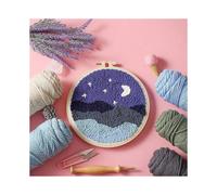 Rug Hooking Rug Crafts, DIY Latch Hook Kits Knitting Embroidery Kit Needlework Crafts Punch Needle Starter Kit for Kids and Adults