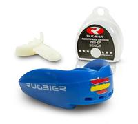 Rugbier - Paradenti Pro XP per Rugby - Taglia Adulti e Giovani dai 12 anni in su - Unisex - Protezione dentale Sportiva Professionale Senior - Modello Spagna Flag