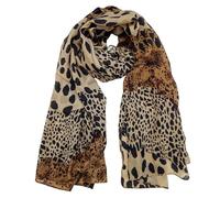 RUGBOL Sciarpa con stampa leopardata, sciarpa da donna Sciarpe e stole da donna Sciarpa da donna 160x70 cm Sciarpa di seta Regali per donne (stile 2)