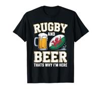 Rugby e Birra Ecco perché Sono Qui Tifosi del Rugby con Maglietta