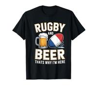 Rugby e Birra Ecco perché Sono Qui Tifosi di Rugby con Maglietta