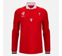 RUGBY GALLES - MAGLIA COTONE GARA HOME ML - MACRON - RWC 2023