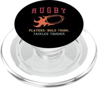 Rugby: Giocatori: Costruisci duro, affrontato più duro PopSockets PopGrip per MagSafe