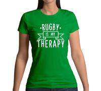 Rugby Is My Therapy - Donna T-Shirt - League Union Nazioni 6 Sei Inghilterra