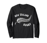Rugby neozelandese - Design Ispirato ai Maori Maglia a Manica