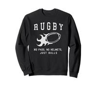 Rugby: nessun Cuscinetto, nessun Casco, Solo Palle Felpa