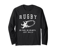 Rugby: nessun Cuscinetto, nessun Casco, Solo Palle Maglia a Manica