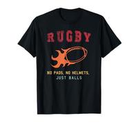 Rugby: nessun Cuscinetto, nessun Casco, Solo Palle Maglietta