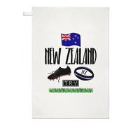 Rugby Nuova Zelanda Strofinaccio - Divertente Lega Bandiera Inglese Sport