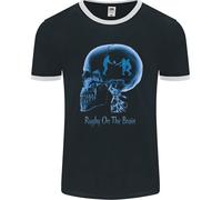 Rugby On The Brain Divertente Giocatore Di Union Uomo Ringer T-Shirt FotL