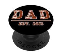 Rugby Papà Dal 2015 Compleanno Padre Festa Vintage PopSockets PopGrip Adesivo