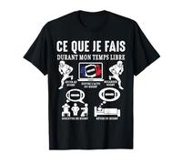 Rugby quello che faccio rugby fan Giocatore di Rugby francia Divertente Maglietta