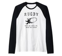 Rugby: Ruck me, maul me, fammi scrum Maglia con Maniche Raglan