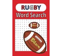 Rugby Word Search Puzzle Book for Adults: Word Searcher With Easy to Read Print about Rugby, Sports, American Football and more | 6x9 inches,110 pages ... Gift for Vacations, Holidays and Free Times