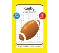 Rugby Word Search Puzzle Book: Word Searches with Easy to Read Print about Rugby Terms, Equipment, Plays and More | 6x9 inches, 110 pages | 50+ Puzzles … Gift for Vacations, Holidays and Relaxation