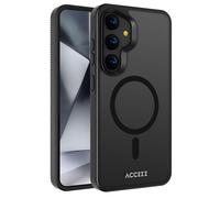 ACCEZZ Rugged Frosted Backcover metallo Cover per Samsung Samsung Galaxy S24 Plus, Nero