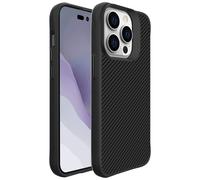 IMOSHION Rugged Hybrid Carbon Cover per Apple iPhone 14 Pro Max, Nero