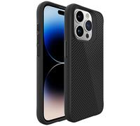 IMOSHION Rugged Hybrid Carbon Cover per Apple iPhone 15 Pro Max, Nero