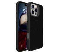 IMOSHION Rugged Hybrid Carbon Cover per Apple iPhone 16 Pro, Nero