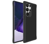 IMOSHION Rugged Hybrid Carbon Cover per Samsung Samsung Galaxy S23 Ultra, Nero