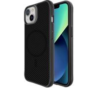 IMOSHION Rugged Hybrid Carbon metallo Cover per Apple iPhone 13, Nero