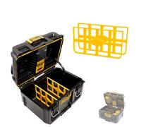 RUGGED TOOLS - Divisore HeavyDuty compatibile con scatola caricabatterie Dewalt ToughSystem 2.0 a doppia porta - COPPIA GIALLA
