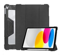 CUSTODIA PER TABLET ACCEZZ Rugged Trifold Bookcase, 11", vera pelle, chiusura magnetica
