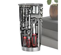 Rugged Workshop Hydration Vessel - Double Wall Vacuum Insulation, High- Powder Coat Finish, Sweat-Proof Exterior Grip, Extreme Temperature Retention, Industrial Strength Coffee Tumbler | for dad