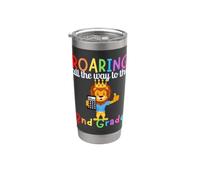 Ruggendo al leone di 2 ° grado ruggito bambini tornano a scuola leoni Bicchiere termico in acciaio inox doppia parete