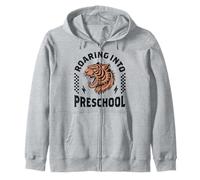 Ruggendo nel Bambino Tigre prescolare Sono Pronto per Il Ragazzo in età prescolare Felpa con Cappuccio