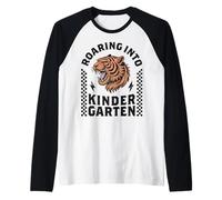 Ruggendo nella Tigre dell'asilo Sono Pronto per la Scuola Materna Maglia con Maniche Raglan
