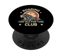 Ruggendo troppo vecchio per questo club Sabertooth Tiger Fun Smilodon PopSockets PopGrip Adesivo