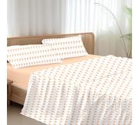 Ruggeri - Completo Letto - 100% Cotone - Collezione Candy Dreams (Leccalecca Arancioni, Matrimoniale)