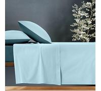 Ruggeri - Completo Letto - 100% Morbida Microfibra di Alta Qualità | Federe + 1 Lenzuolo con Angoli + 1 Lenzuolo Sopra - Collezione Everyday (Azzurro Bicolor, Matrimoniale)