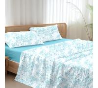 Ruggeri - Completo Letto Matrimoniale - 100% Cotone - Collezione Everyday (Batik Azzurrro)
